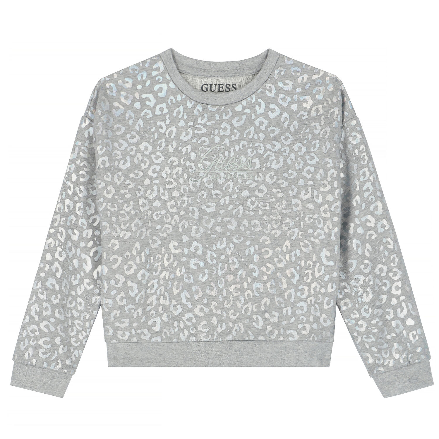 Girls Grey Logo Sweatshirt, 1, hi-res