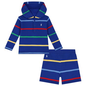 Baby Boys Multi-Colored Logo Short Set