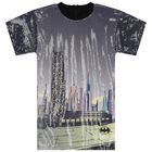 Girls Navy Blue Batman Embellished Dress, 1, hi-res