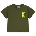 Boys Green Logo T-Shirt, 1, hi-res