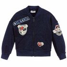 تيشيرت بسحاب بالشعار مينى ماوس باللون الكحلى للبنات, 1, hi-res