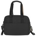 حقيبه تغيير حفاضات بالشعار باللون الاسود , 1, hi-res