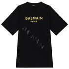 فستان بالشعار باللون الأسود, 1, hi-res