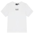 طقم شورت أبيض وأسود بشعار للأولاد, 1, hi-res