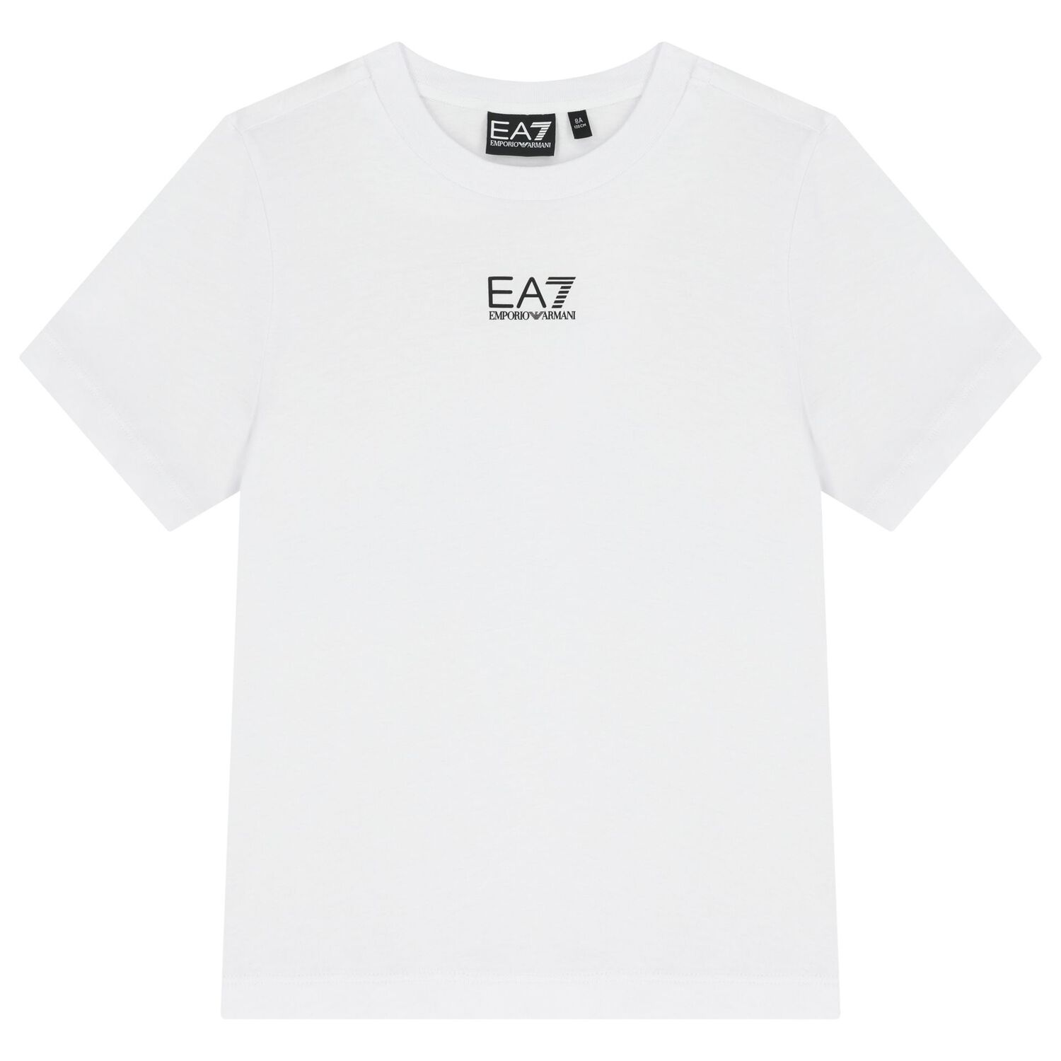 طقم شورت أبيض وأسود بشعار للأولاد, 1, hi-res