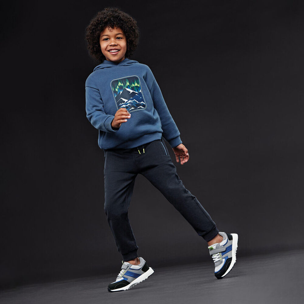 Mayoral 1842 Tee-Shirt, Yellow Jacket and Blue Tracksuit Bottoms In Stock Now