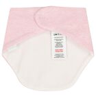 Baby Girls White & Pink Bibs ( 2 Pack ), 2, hi-res