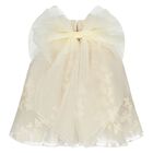 Younger Girls Ivory Butterfly Tulle Dress, 1, hi-res