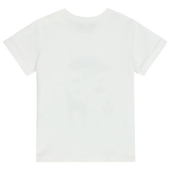 Younger Boys White Animals T-Shirt