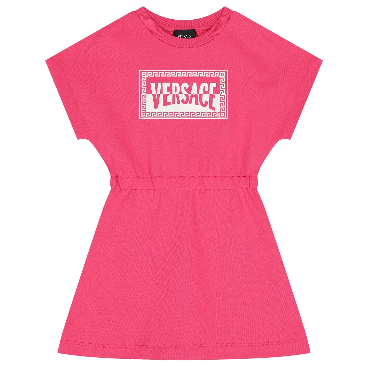 Girls Pink Logo Dress, 1, hi-res