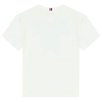 Boys White Varsity Logo T-Shirt