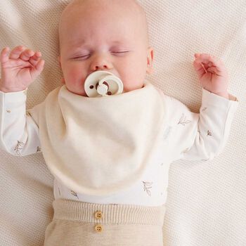 White & Beige Bibs ( 2 Pack )