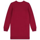 سويت شيرت محبوك بطبعة دب أحمر للبنات, 1, hi-res