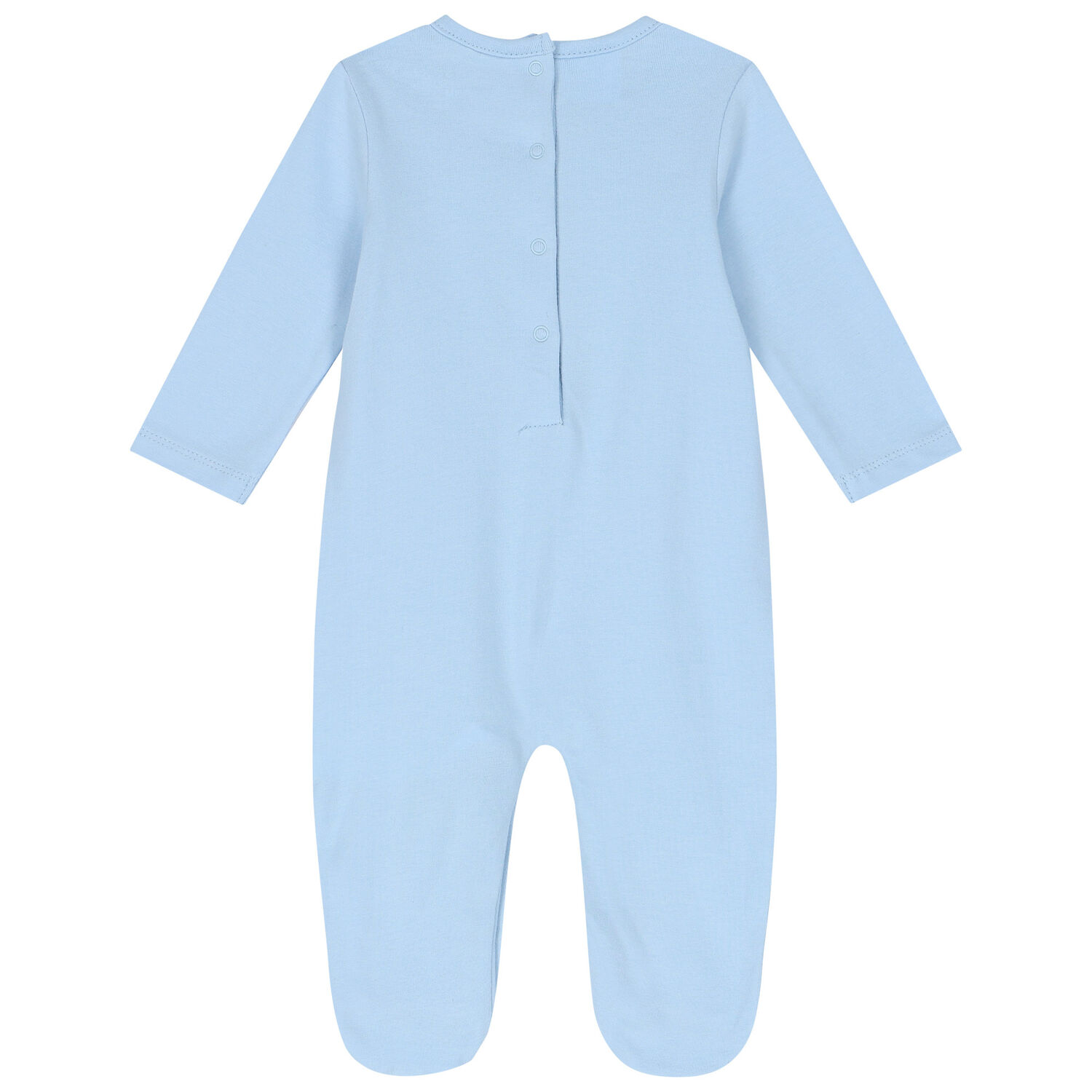 Baby Boys Blue Teddy Bear Babygrow, 2, hi-res image number null