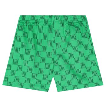 Boys Green Logo Shorts