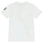 Boys White Logo T-Shirt, 1, hi-res