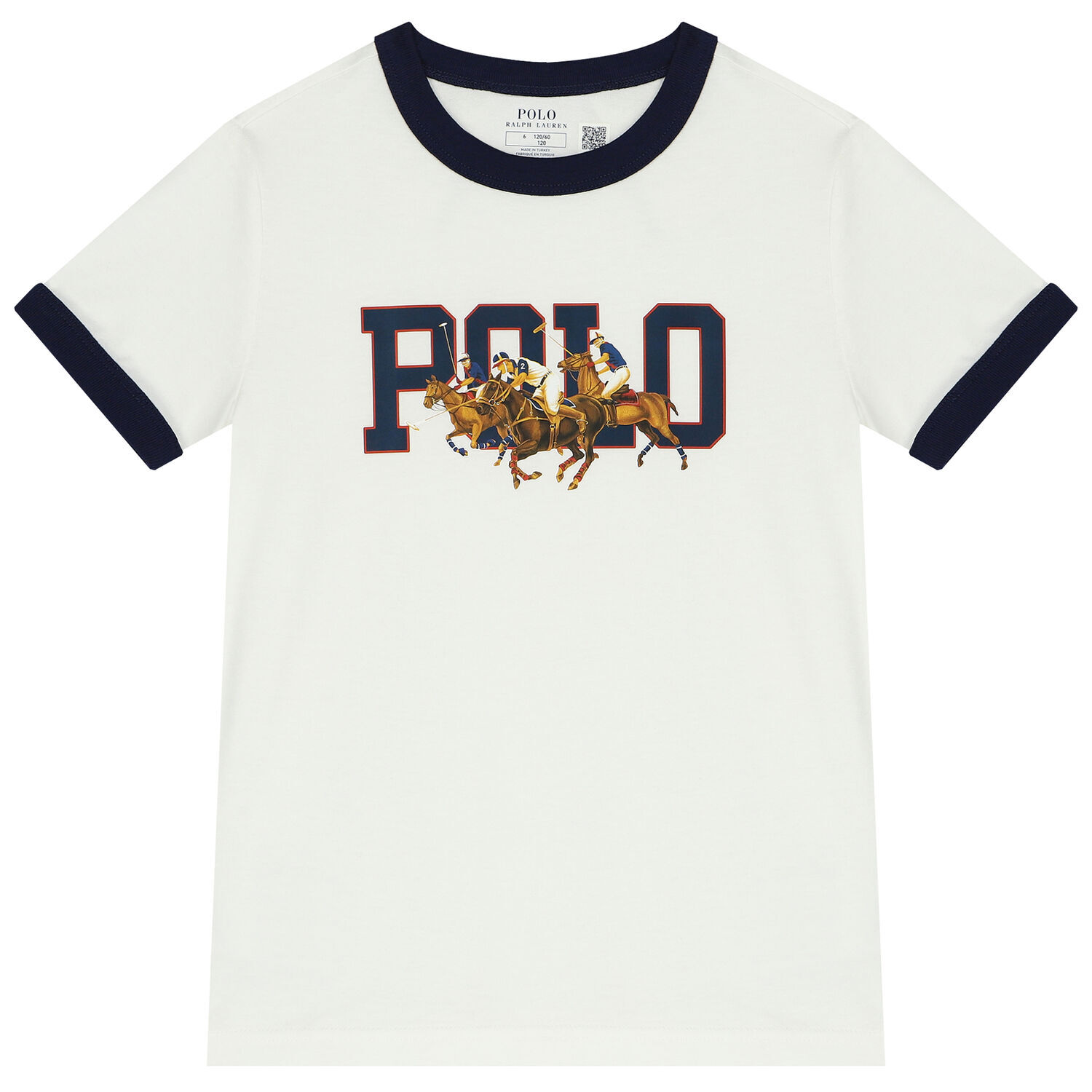 Boys White Logo T-Shirt, 3, hi-res