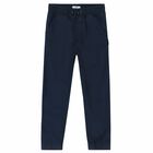 Boys Navy Blue Joggers , 1, hi-res