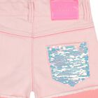 Girls Pink Sequin Shorts, 1, hi-res