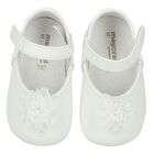 Baby Girls White Pre Walker Shoes, 1, hi-res