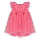 Younger Girls Pink Tulle Dress, 1, hi-res