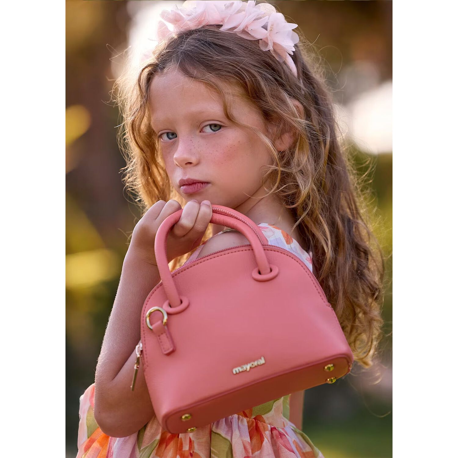 Girls Pink Logo Handbag, 1, hi-res