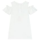 طقم بنات شورت باللون الأبيض والزهري, 1, hi-res