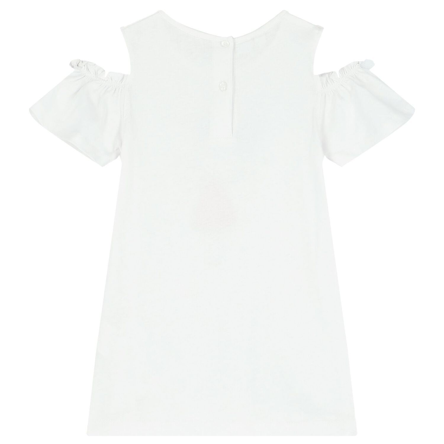 طقم بنات شورت باللون الأبيض والزهري, 1, hi-res