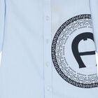 قميص اولاد بالشعار باللون الأزرق, 1, hi-res