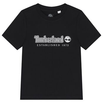 Boys Black Logo T-Shirt
