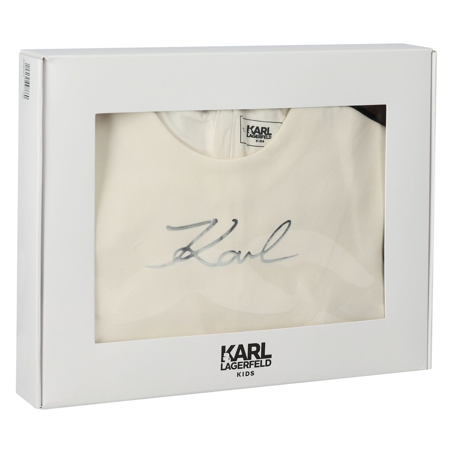 Younger Girls Ivory & Black Logo Skirt Set, 1, hi-res image number null