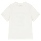 Boys Ivory Logo Flag T-Shirt, 1, hi-res