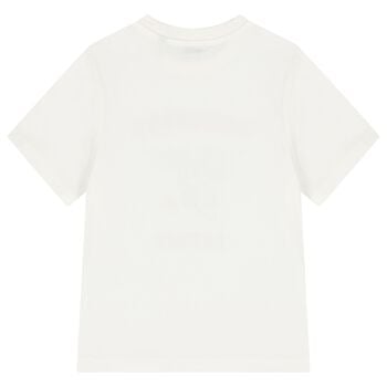Boys Ivory Logo Flag T-Shirt