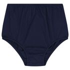 طقم فستان بنات بطبعة الدب باللون الكحلي  للاطفال, 1, hi-res