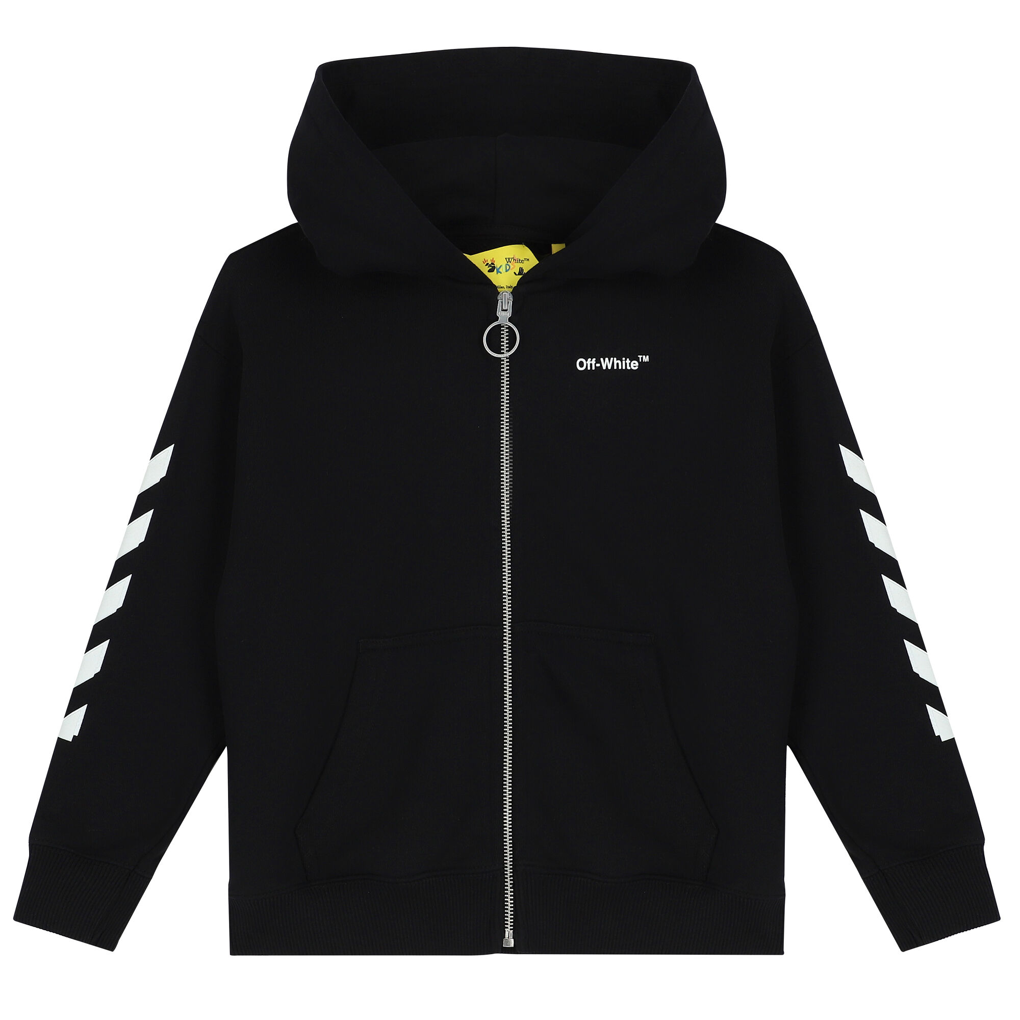 Off white zip hoodie discount