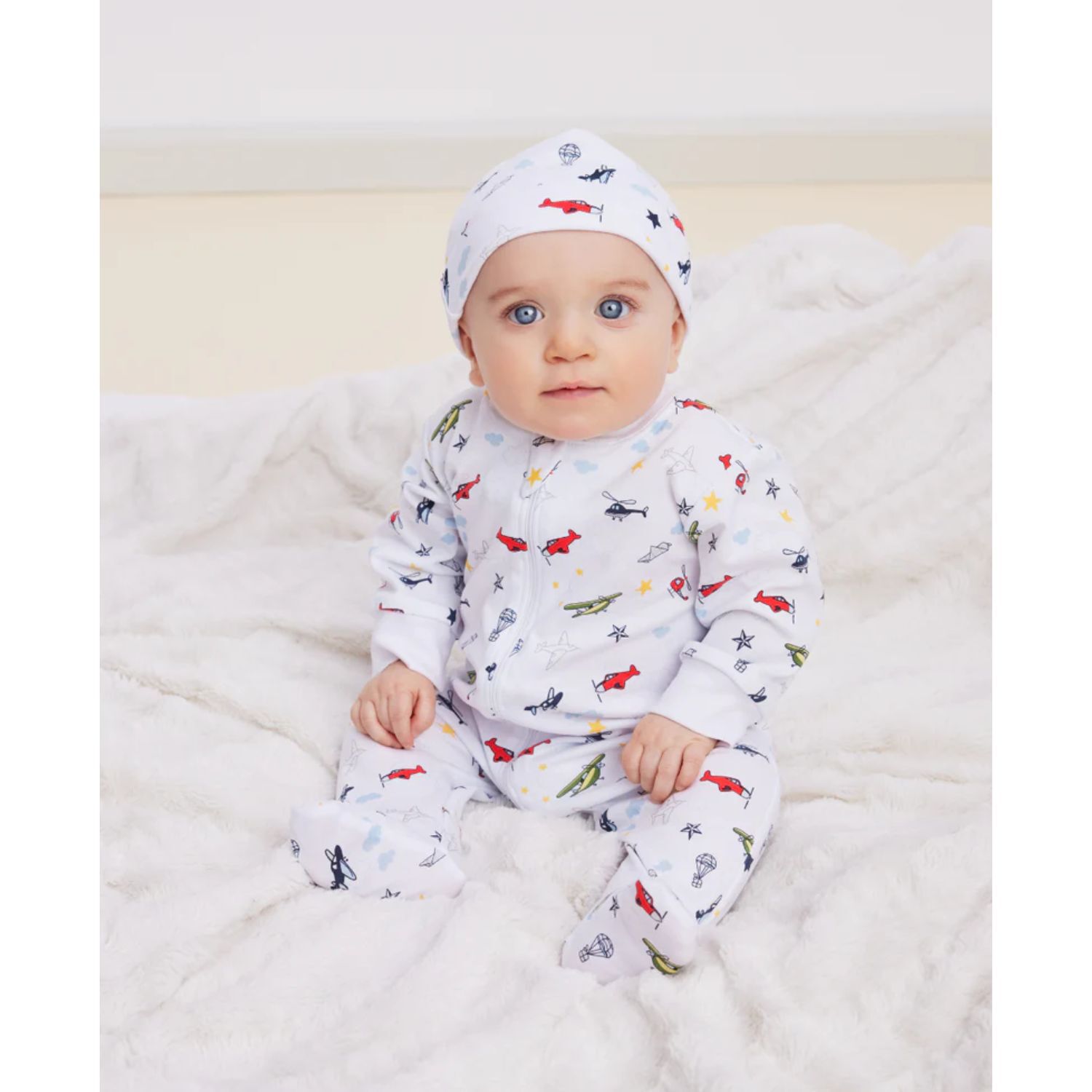 Baby Boys White Airplane Babygrow Gift Set, 1, hi-res image number null