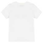White Teddy Bear Logo T-Shirt, 1, hi-res