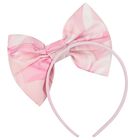 Girls Pink Bow Headband, 1, hi-res