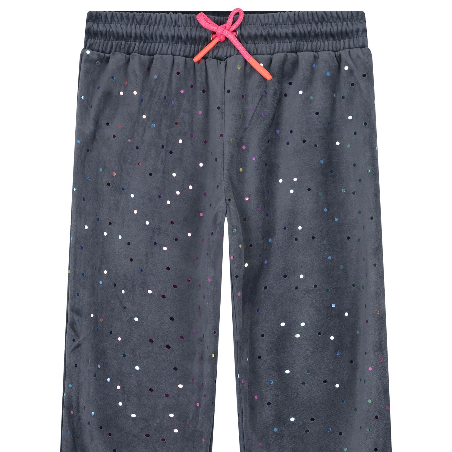 Girls Grey Dot Trousers, 1, hi-res