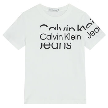 Boys White Logo T-Shirt