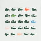 تيشيرت للأولاد بالشعار باللون الابيض, 1, hi-res