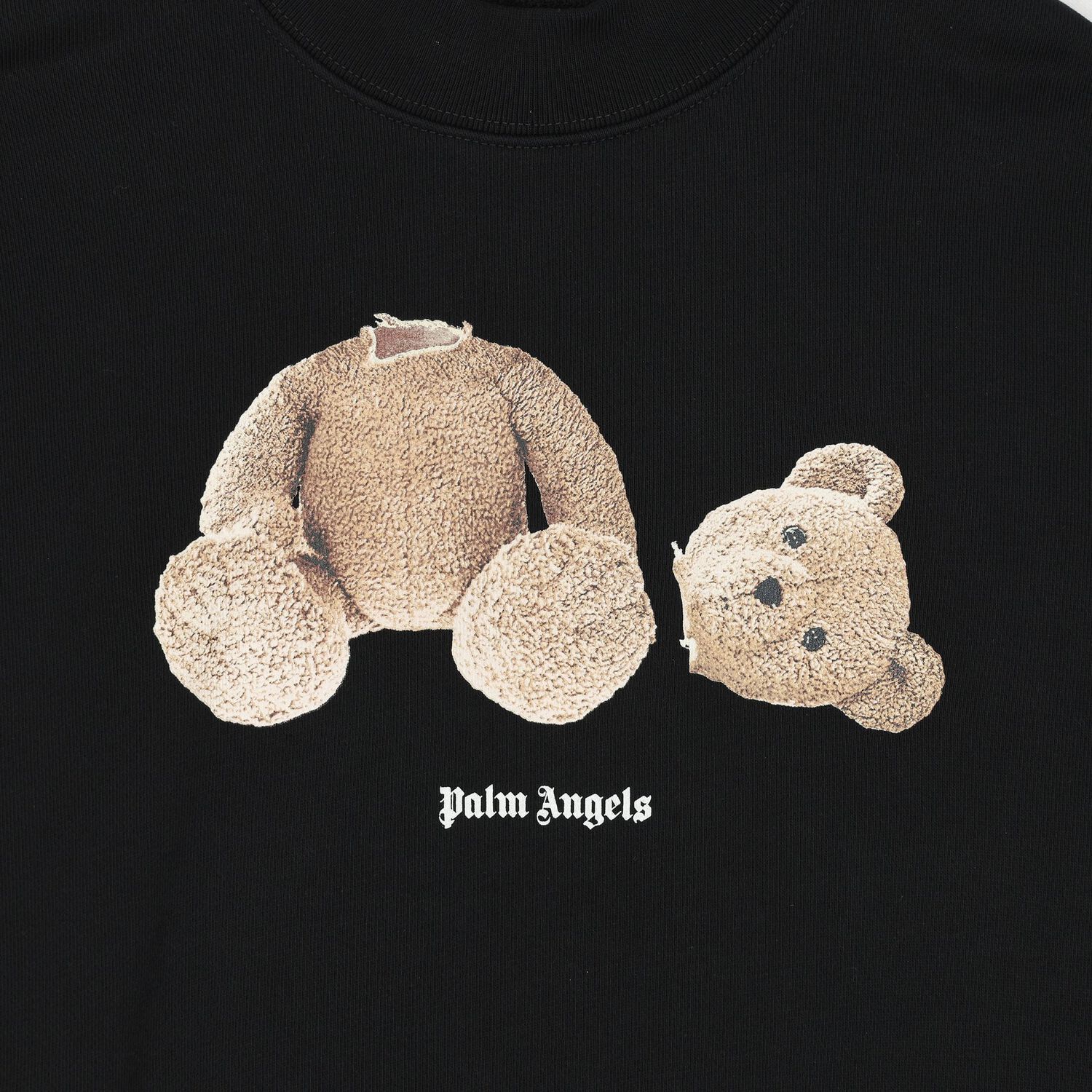Black Teddy Bear Logo Sweatshirt, 1, hi-res image number null