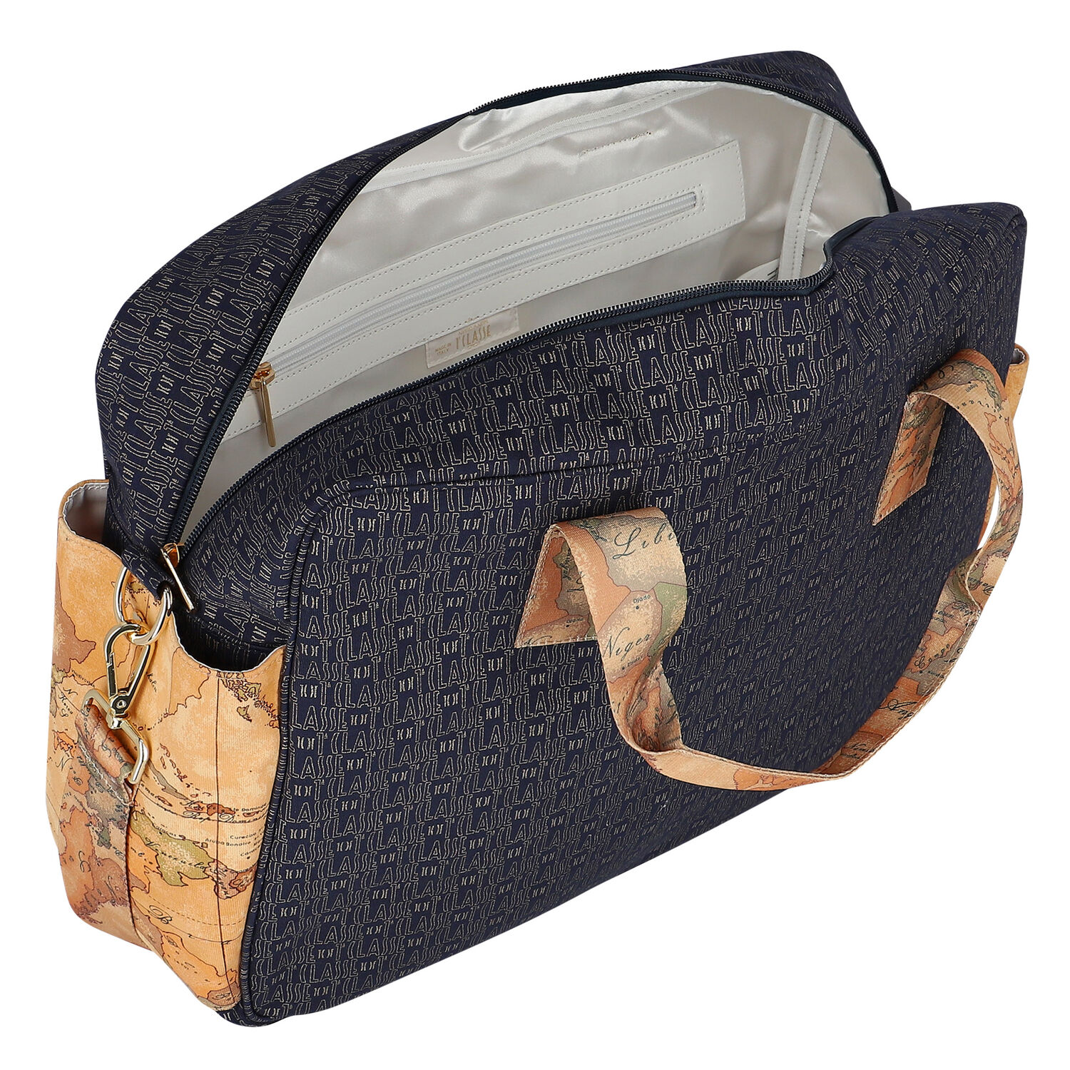 شنطة مواليد بالشعار باللون الكحلي والبيج للأطفال  , 1, hi-res