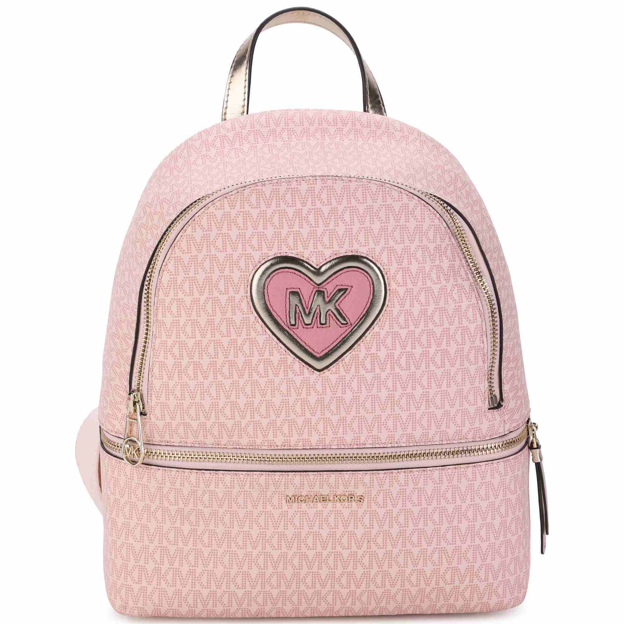 MICHAEL KORS Girls Pink Logo Backpack Junior Couture UAE