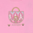 Younger Girls Pink Logo Bag Dress, 1, hi-res