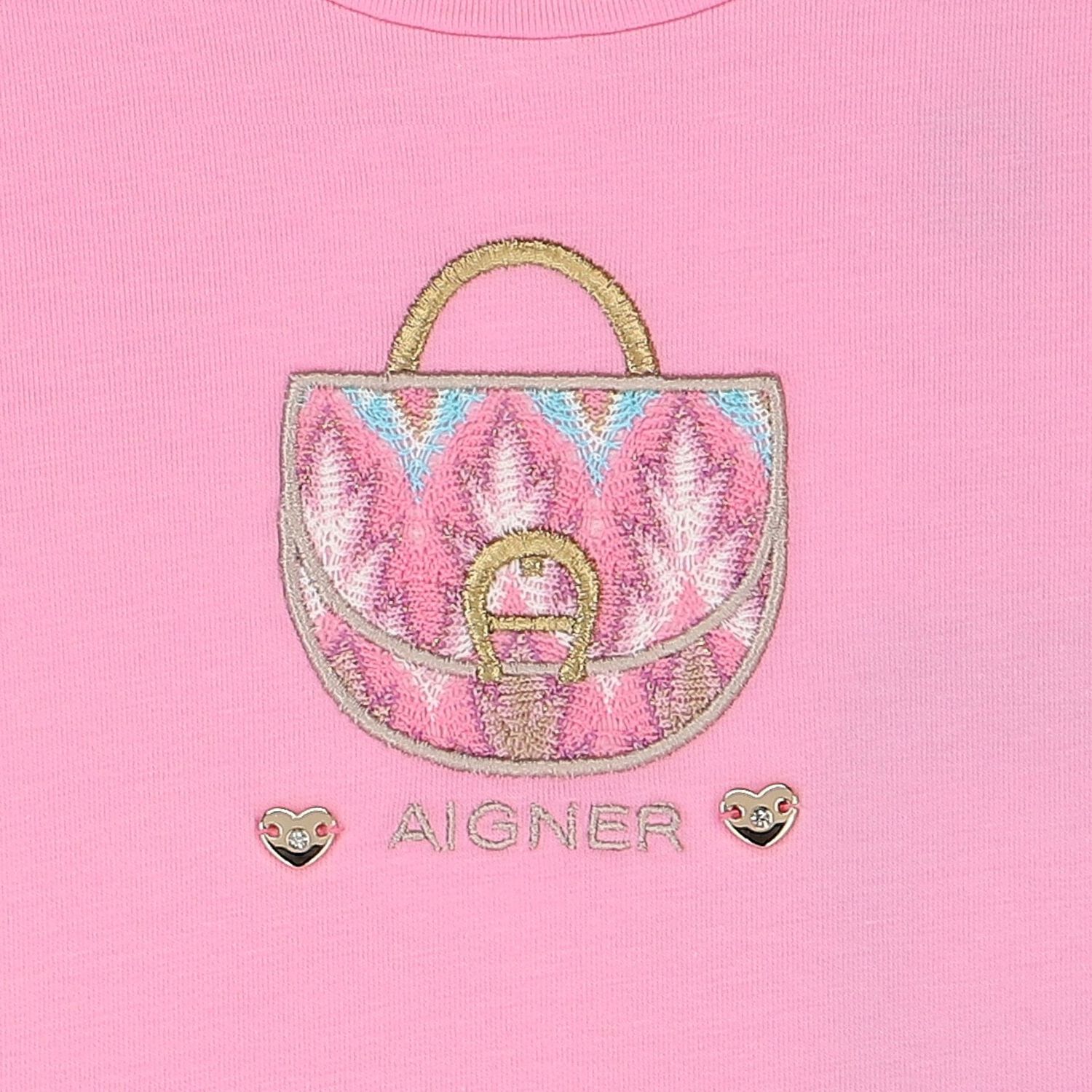 Younger Girls Pink Logo Bag Dress, 1, hi-res