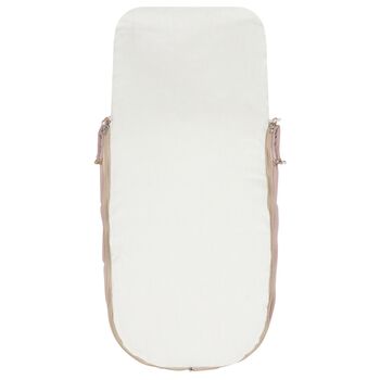 Baby Girls Ivory & Pink Logo Nest