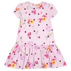 Girls Lilac Floral Dress, 1, hi-res
