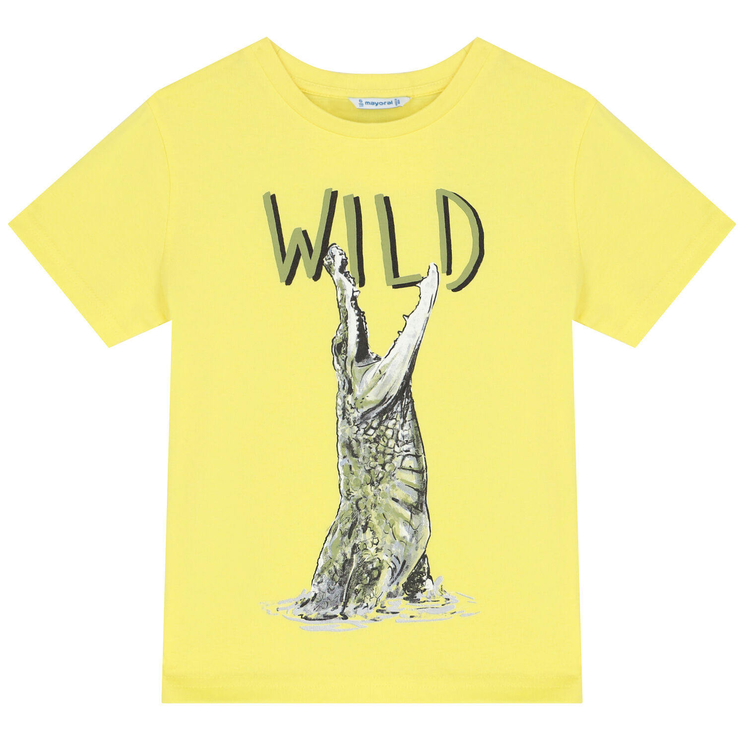 طقم شورت بطبعة تمساح باللون الاصفر والاخضر للاولاد, 2, hi-res