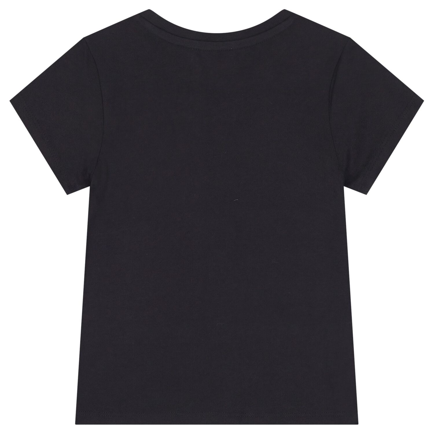 Girls Black Logo T-Shirt, 1, hi-res